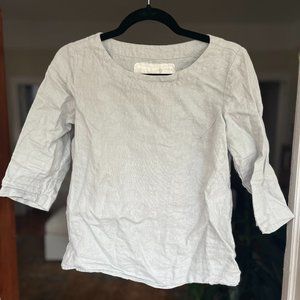 notPERFECTLINEN Davos Fitted Linen Top